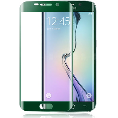 Защитное стекло для Samsung Galaxy S6 Edge зеленое