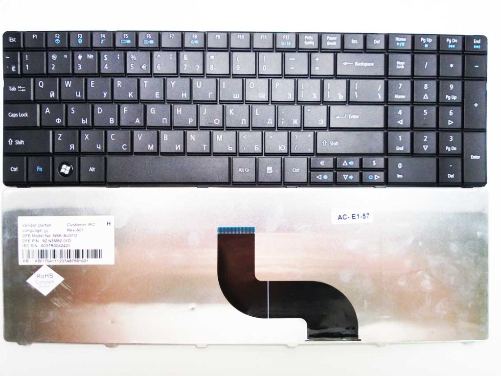 Клавиатура для ноутбука Acer Aspire 5810