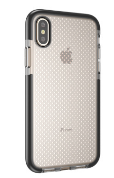 Чехол для iPhone X Shockproof Silicone White and Black