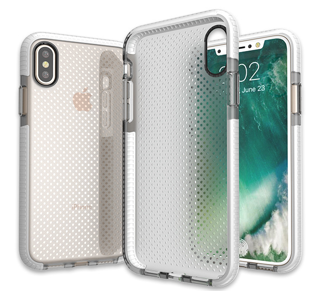 Чехол для iPhone X Shockproof Silicone White