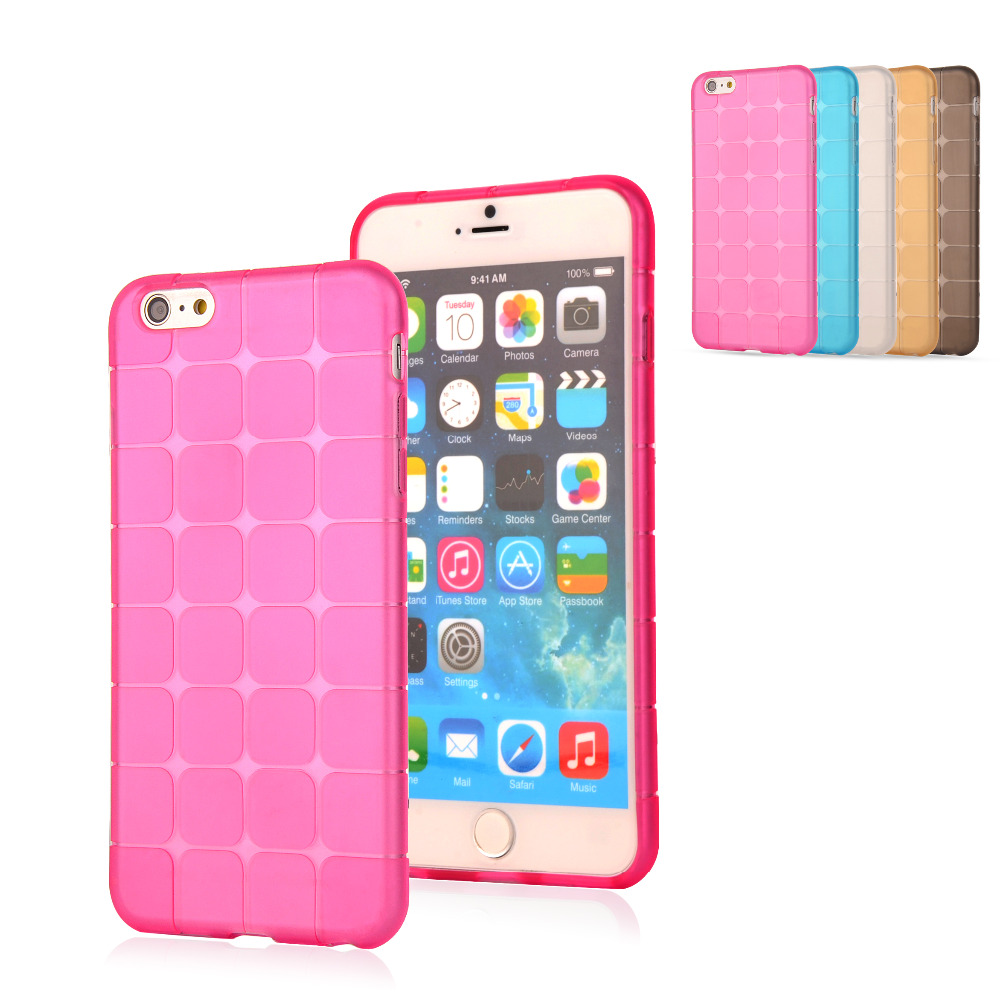 Чехол для iPhone 7 Silicone Cubes Розовый