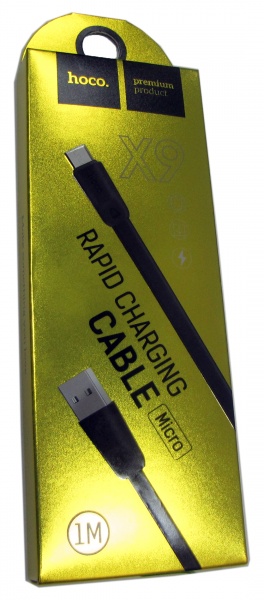 Кабель Hoco Rapid X9 MicroUSB черный