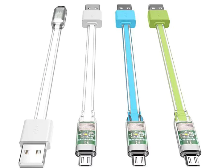 Дата-кабель HOCO для MicroUSB UPM07 синий