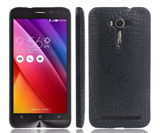 Чехол для Asus ZenFone 2 Laser (ZE550KL) Pad PU Crocodile черный