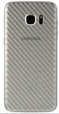 Защитная пленка задняя для Samsung Galaxy S6 карбон прозрачная