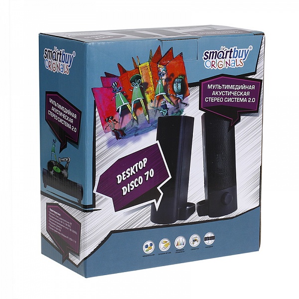 Колонки SmartBuy Disco 70, 6Вт, USB