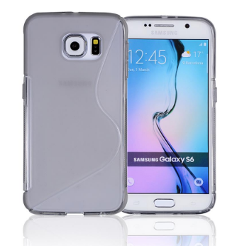 Чехол для Samsung Galaxy S6 "Волна" серый