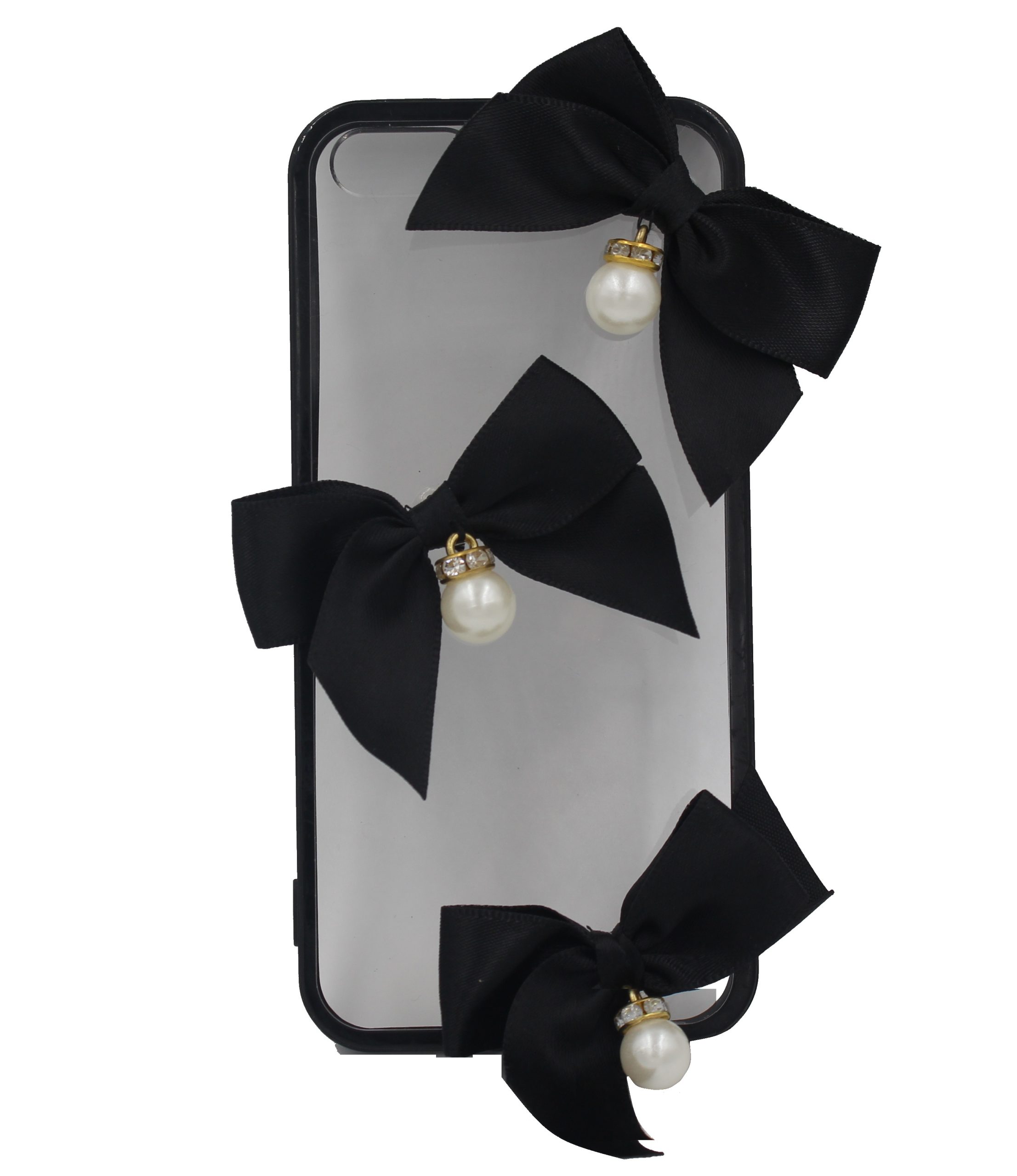 Чехол для iPhone 5/5S Большие Бантики Черный