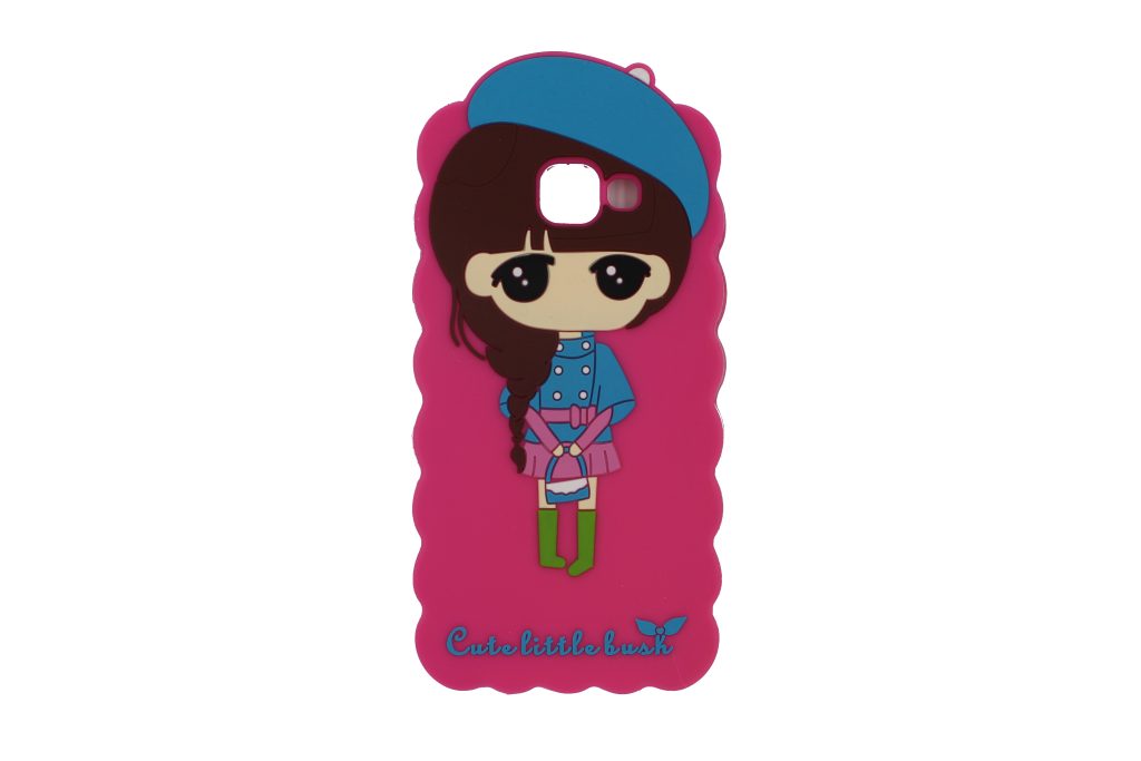 Чехол для Samsung Galaxy A7 2016 Cute Little Bush Girl Розовый