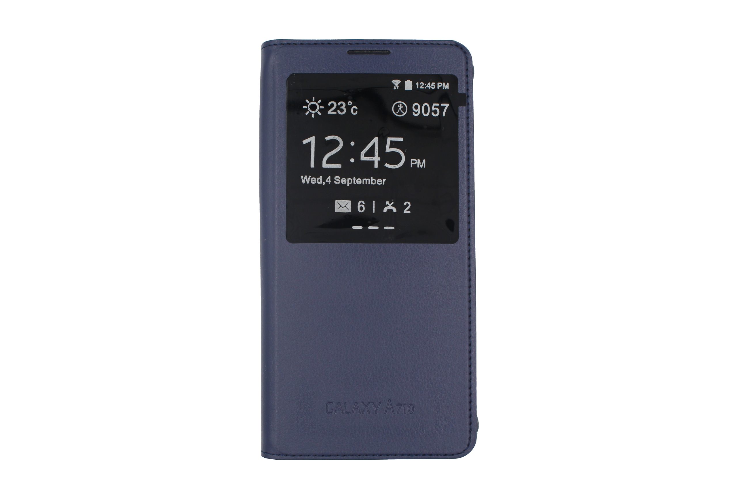 Чехол-книжка для Samsung Galaxy A7 2016 с окном синий