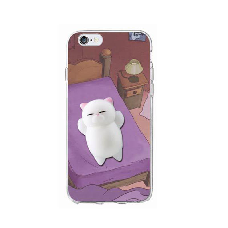 Чехол для iPhone 5/5S Anti-stress Cat on the bed