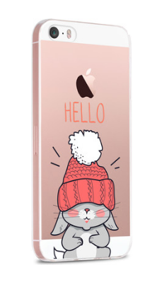 Чехол для iPhone 5/5S Зайчик "Hello"