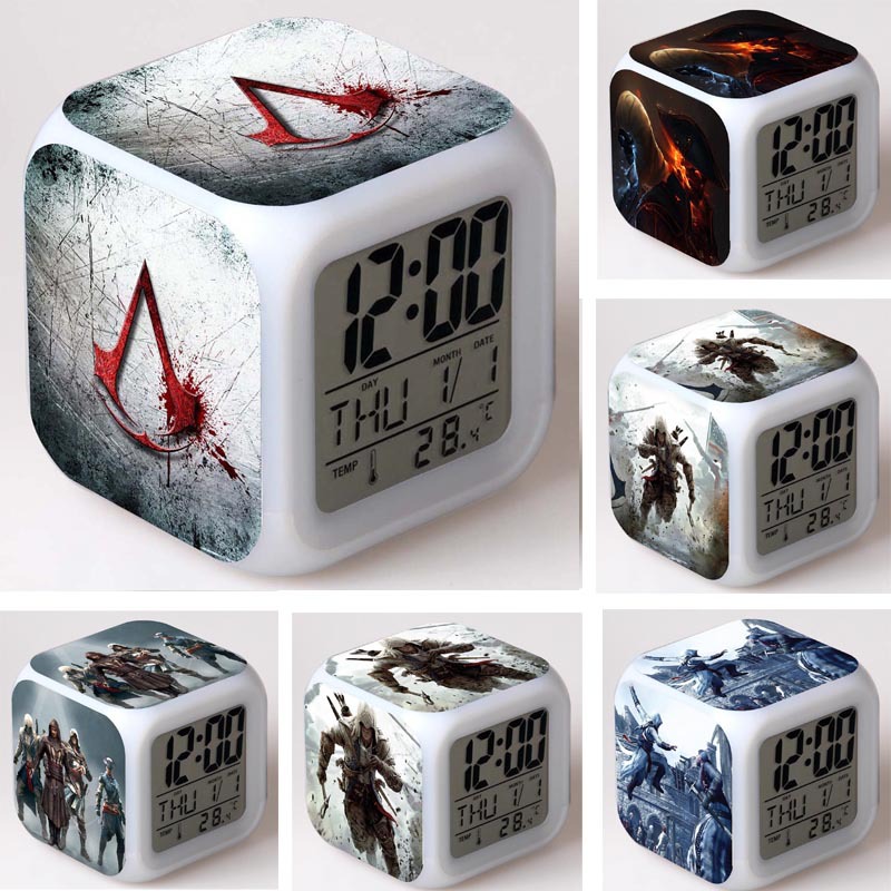Ночник-часы с подсветкой "Assassin's Creed"