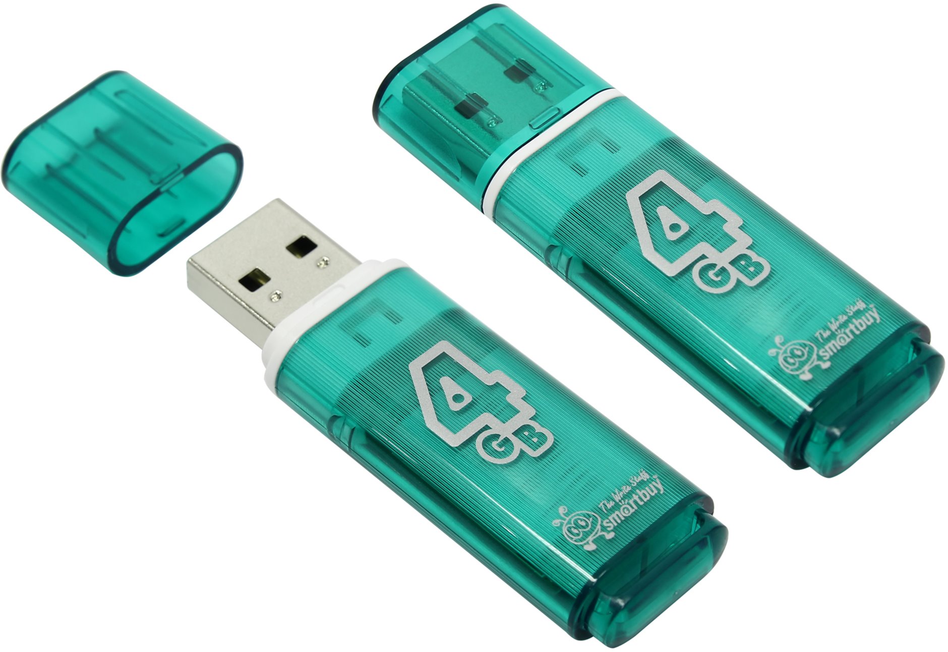 USB-Flash 4GB Smart Buy Glossy Series зеленая