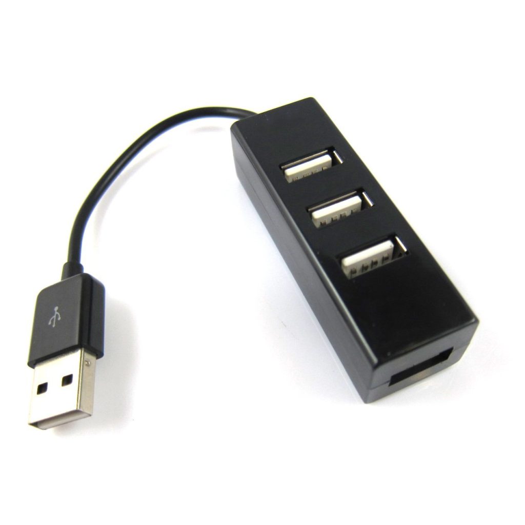 USB HUB 4 порта USB 2.0 черный