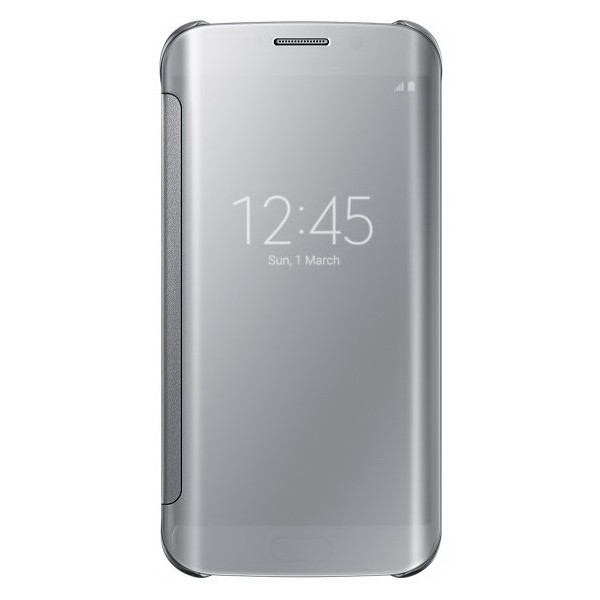 Чехол-книжка для Samsung Galaxy S7 Clear View Cover серебро