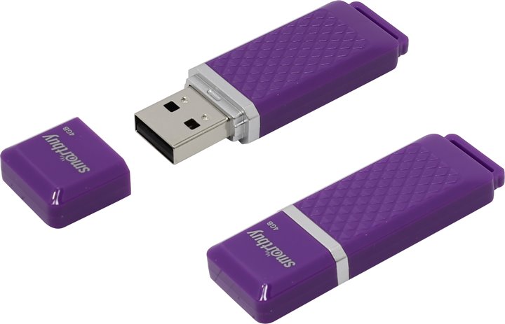 USB-Flash 4GB Smart Buy Quartz Series фиолетовая