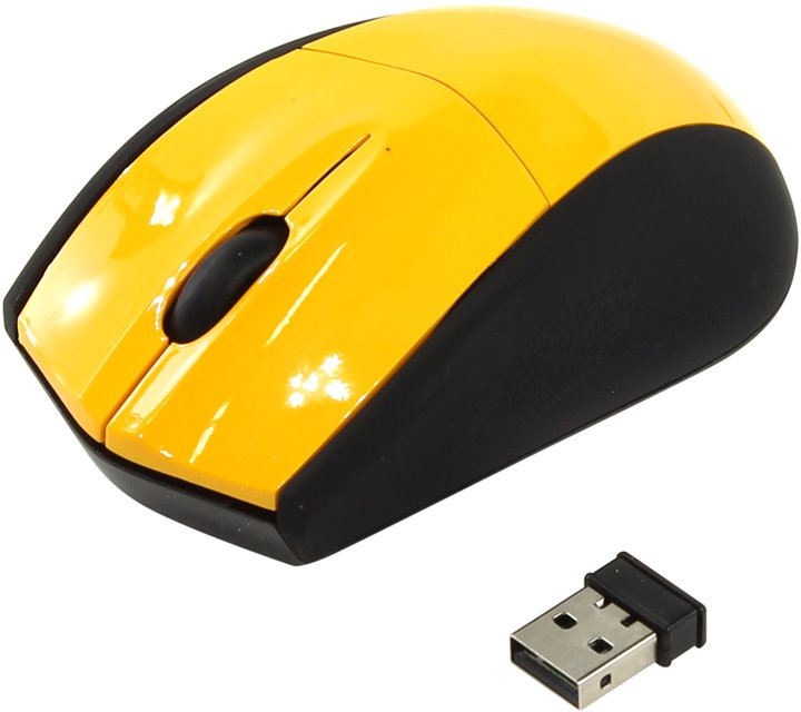 Беспроводная мышь SmartBuy SBM-325AG-Y, черно-желтая