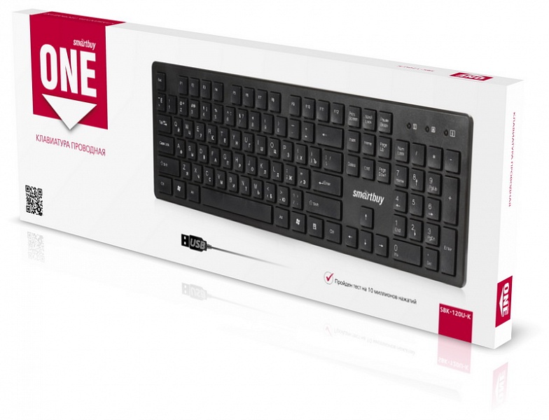 Клавиатура SmartBuy One 120 USB, белая (SBK-120U-K)