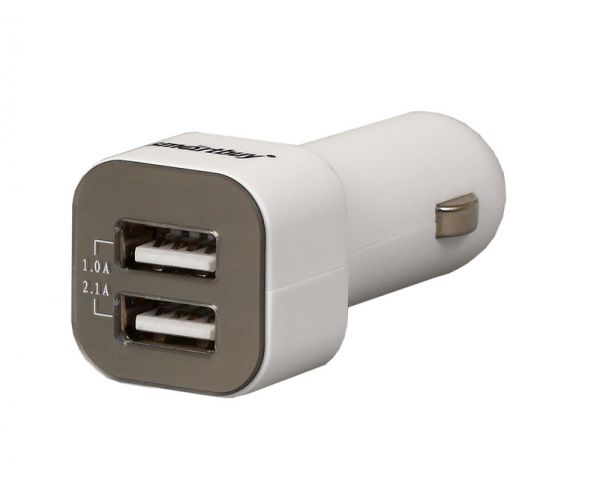 Автомобильное ЗУ SmartBuy Amper, 3.1A, 2USB