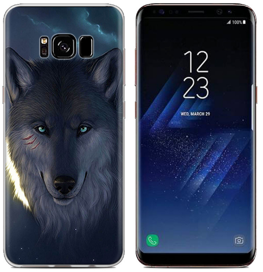 Чехол-накладка для Samsung Galaxy S8 Волк