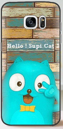 Чехол-накладка для Samsung Galaxy S7 Edge Hello! Supi Cat