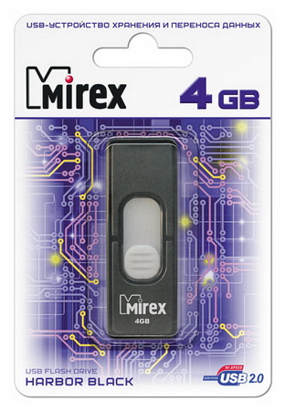 USB-Flash 4GB Mirex Harbor черная
