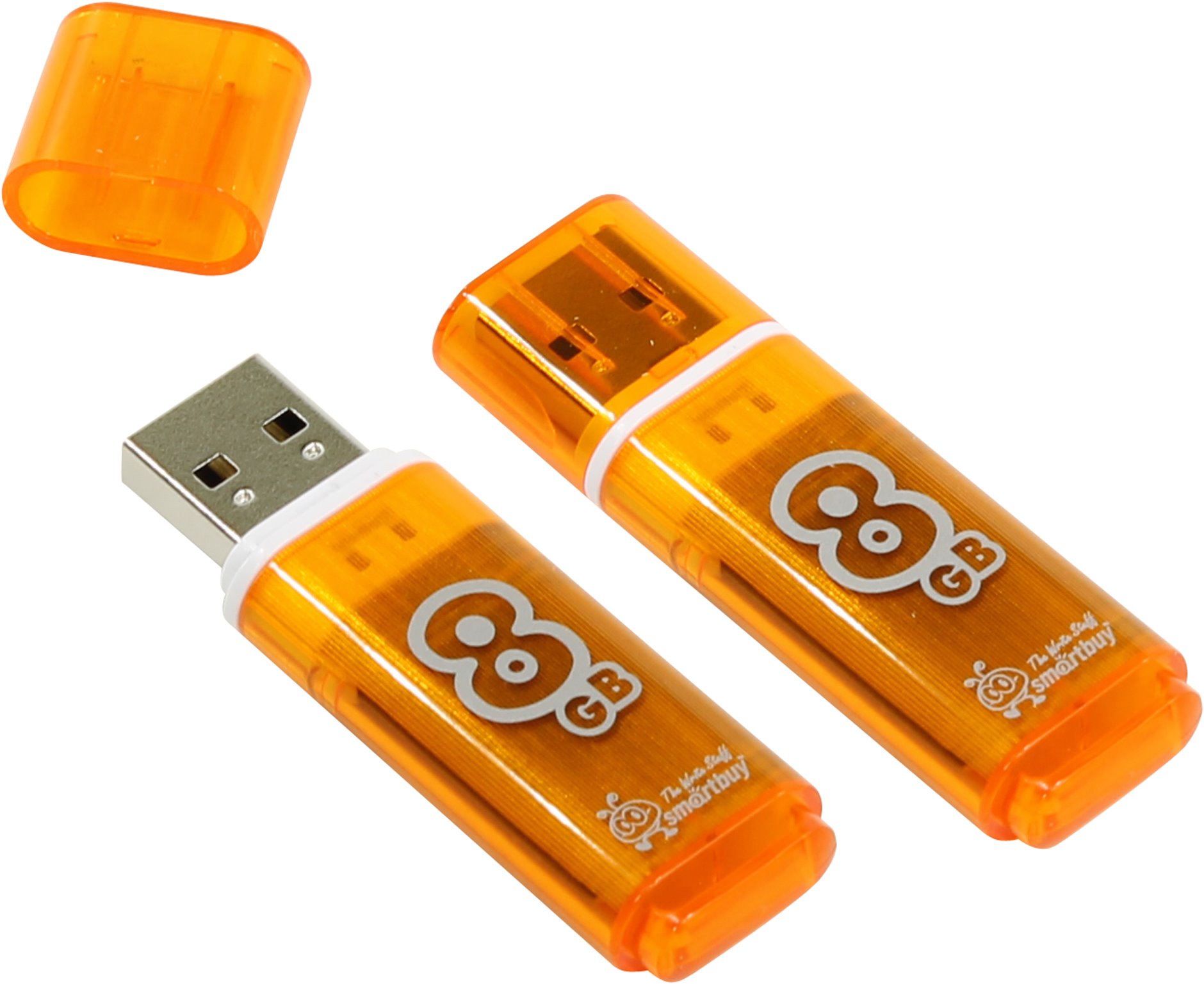 USB-Flash 8GB Smart Buy Glossy оранжевая