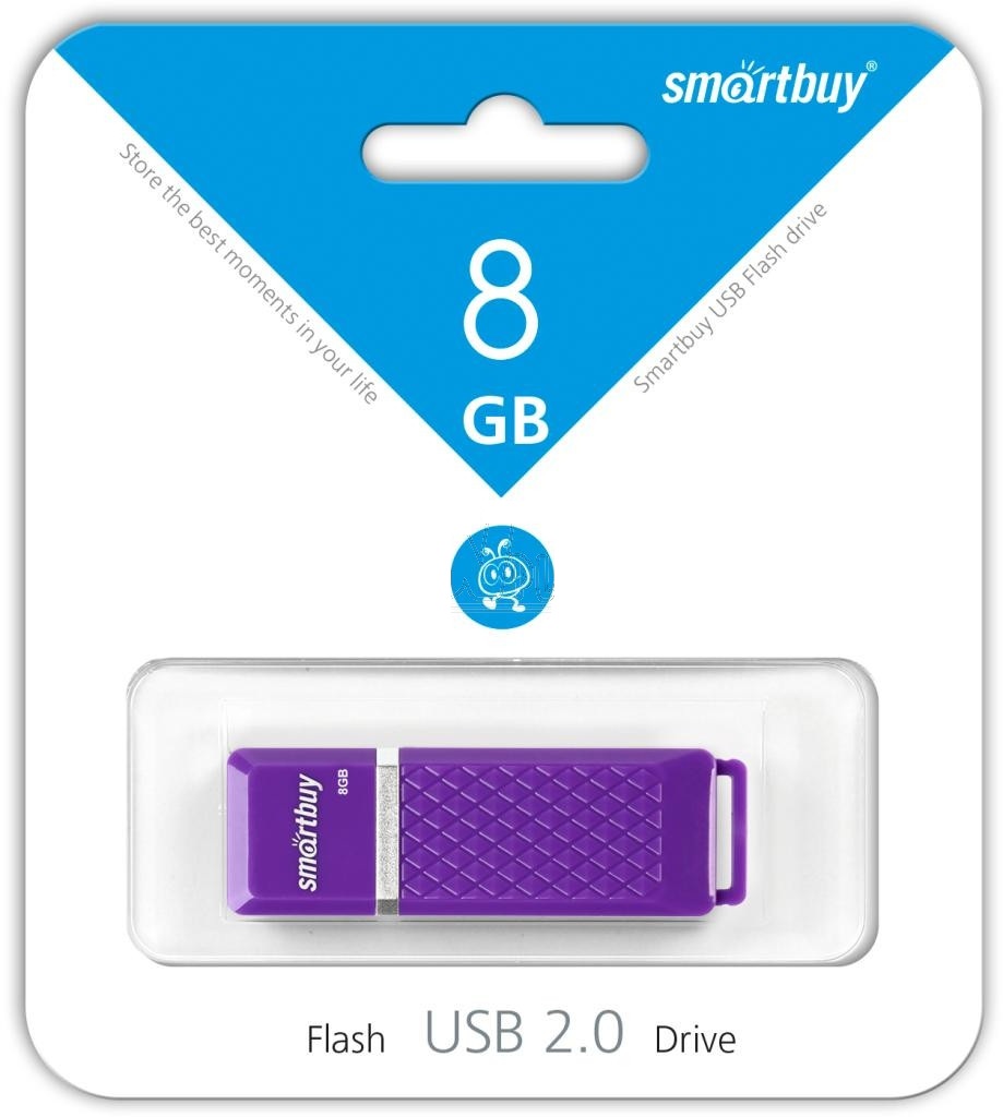 USB-Flash 8GB Smart Buy Quartz Series фиолетовая