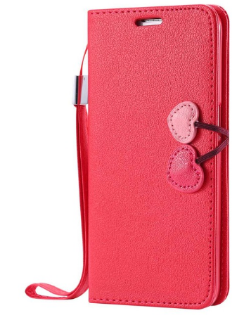 Чехол-книжка для iPhone 7/8 Plus Cherry Series Красный
