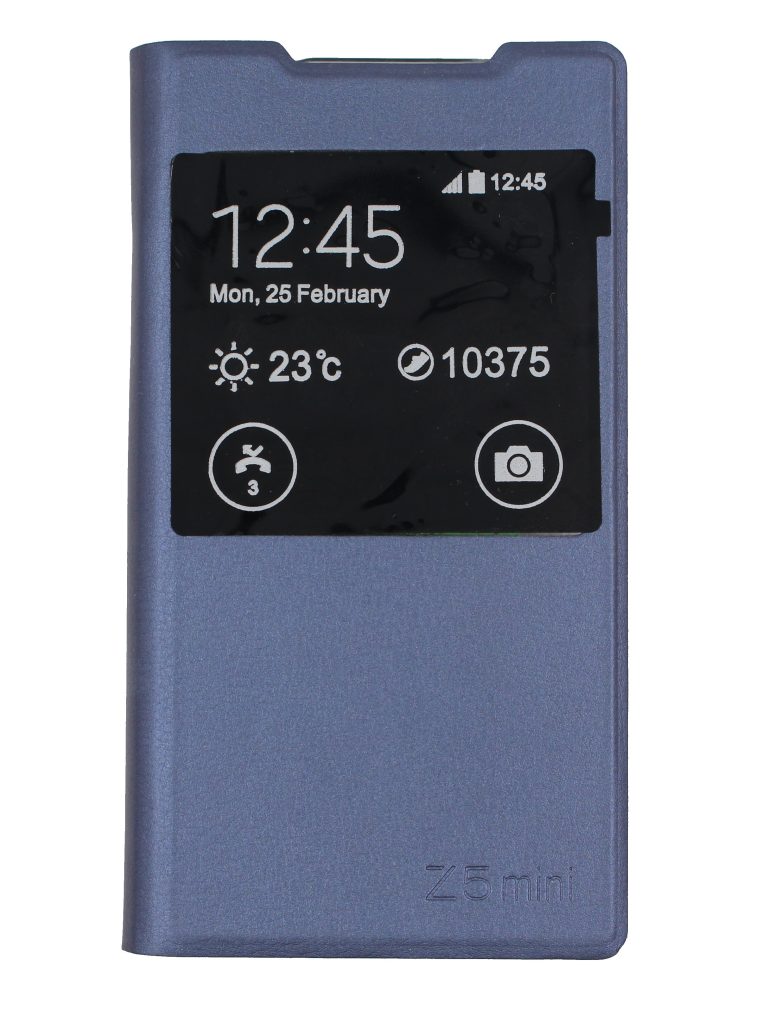 Чехол-книжка для Sony Xperia Z5 Сompact (E5803/E5823) синий