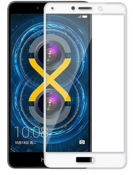 Защитное стекло для Huawei Honor 6X Full белое