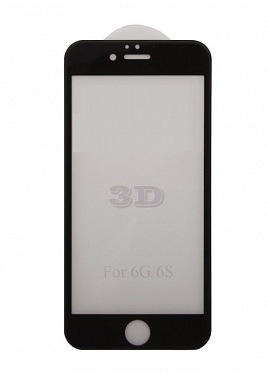 Защитное стекло для iPhone 6/6s7/8/SE 2020 3D черное