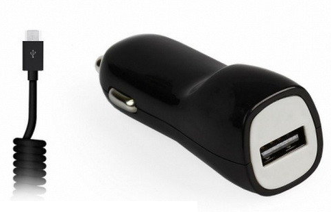 Автомобильное ЗУ SmartBuy Nitro, 2A, 1USB + кабель MicroUSB