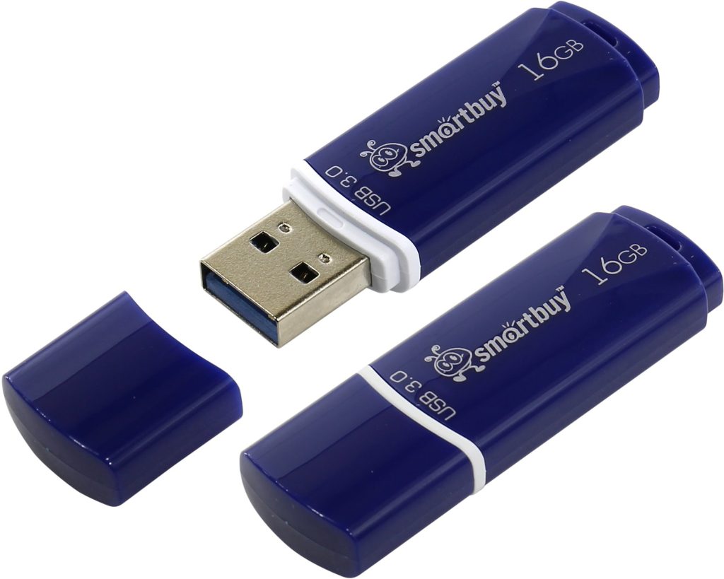 USB-Flash 16GB Smart Buy Crown Series синяя (USB3.0)