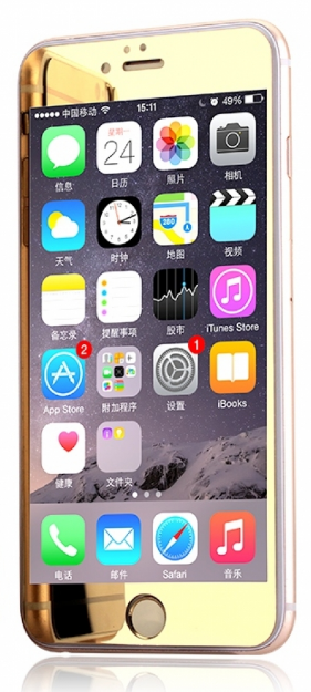 Защитное стекло для iPhone 6/6S 3D Baseus зеркальное