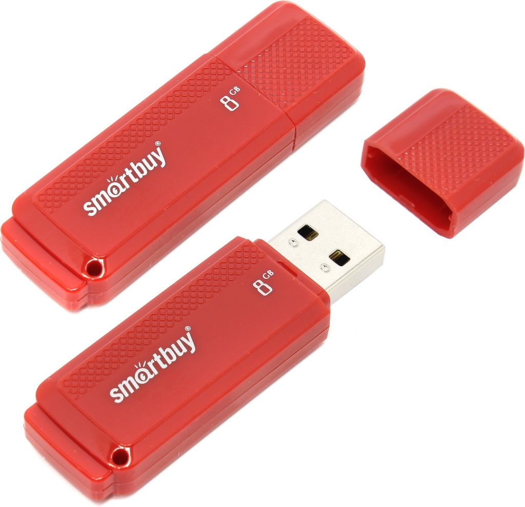 USB-Flash 8GB Smart Buy Dock Series красная