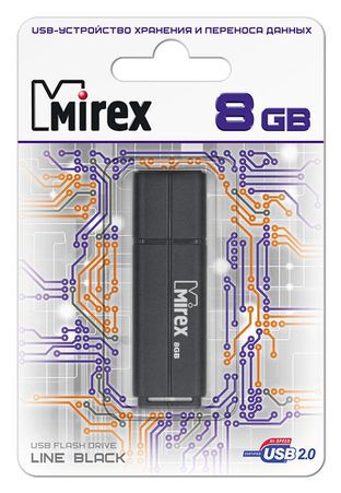 USB-Flash 16GB Mirex Line Black