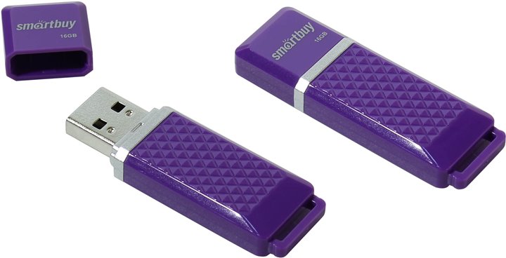 USB-Flash 16GB Smart Buy Quartz Series фиолетовая