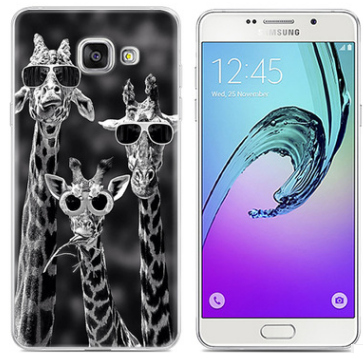 Чехол-накладка для Samsung Galaxy A5 (2017) SM-A520 Жирафы