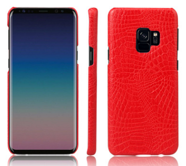 Чехол для Samsung Galaxy S9 Crocodile красный