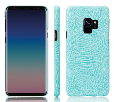 Чехол для Samsung Galaxy S9 Plus Crocodile бирюзовый