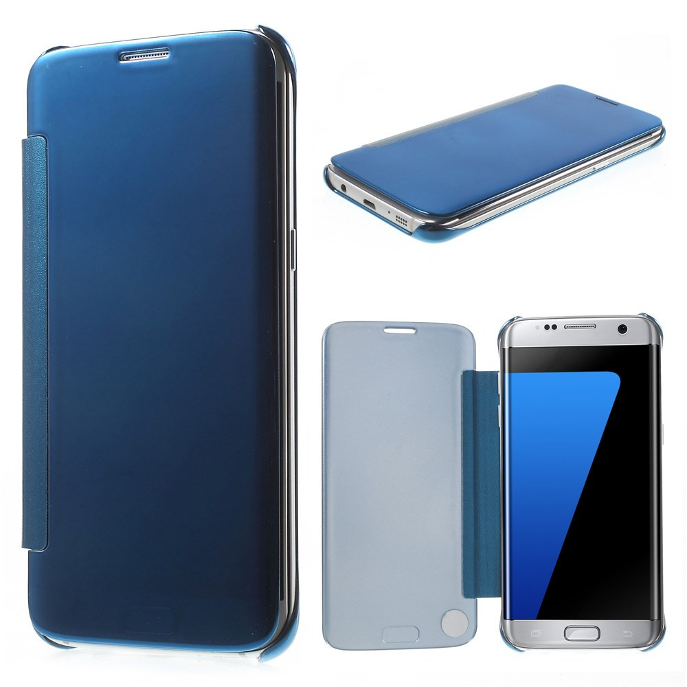 Чехол-книжка для Samsung Galaxy S7 Edge Clear View Cover Голубой