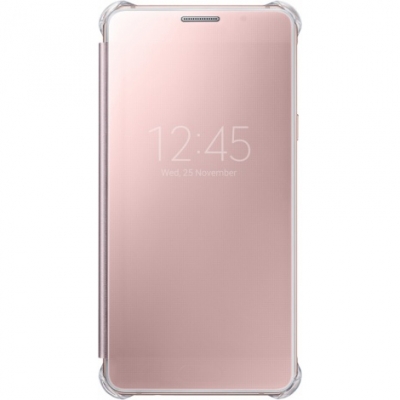 Чехол-книжка для Samsung Galaxy A7 2016 Clear View Cover Розовое Золото
