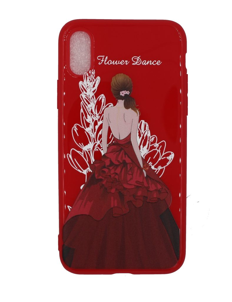 Чехол-накладка для iPhone X "Flower Dance"