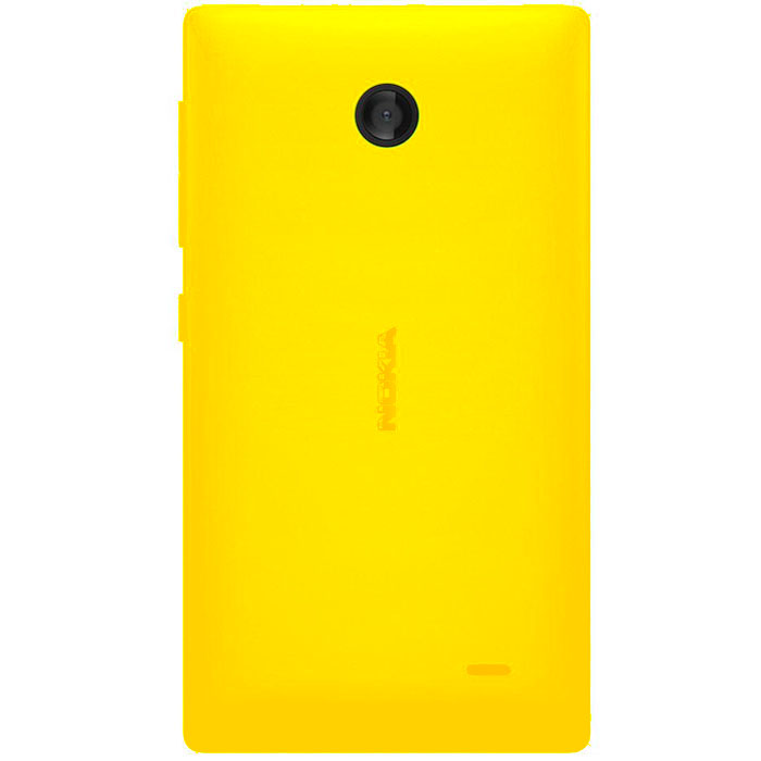 Задняя крышка (корпус) для Nokia X Dual Sim (RM-980) Желтая