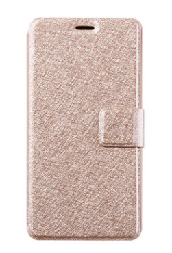 Чехол-книжка для iPhone X PU золотой