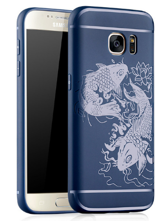 Чехол для Samsung Galaxy S6 Cocose Fish синий