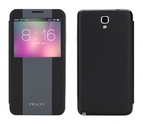Чехол-книжка для Samsung Galaxy Note 3 Neo Rock черный