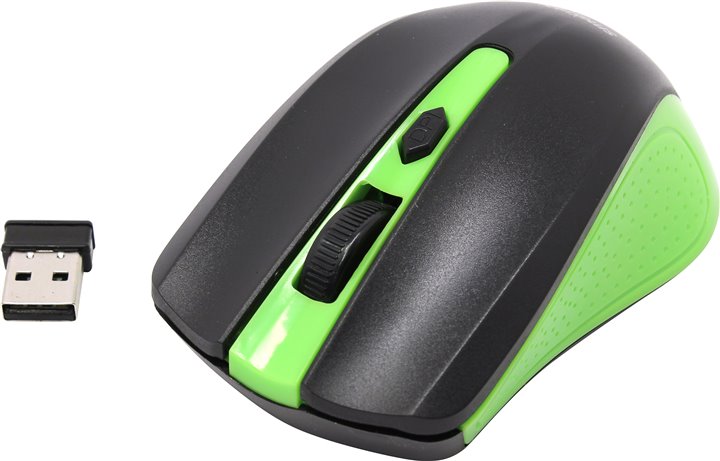 Беспроводная мышь SmartBuy SBM-352AG-GK, черно-зеленая